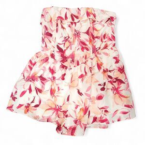 Fashion Nova Women's Romper Small Floral Y2K Babydoll Modern Prep Flare Romantic